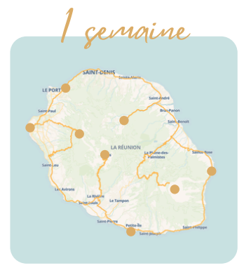itinéraires 1 semaine en van aménagé à La Réunion 