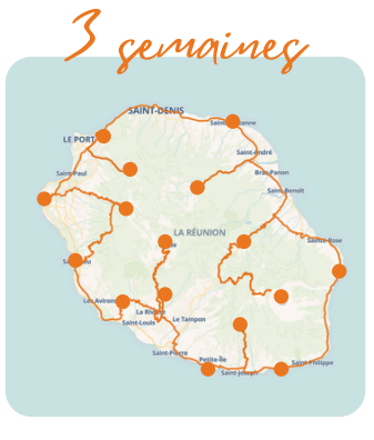 itinéraire 3 semaines en van aménagé à La Réunion 