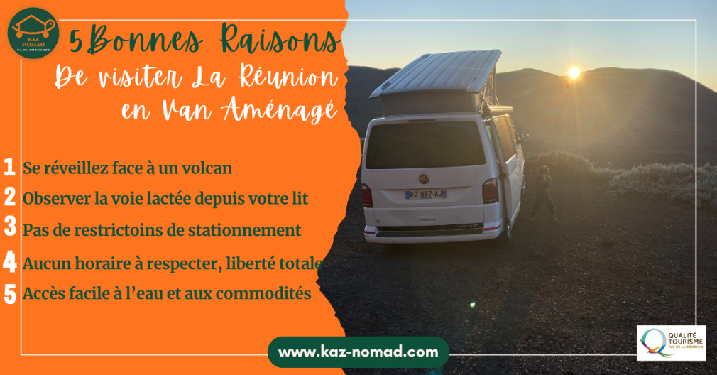 les avantages de visiter La Réunion en van aménagé