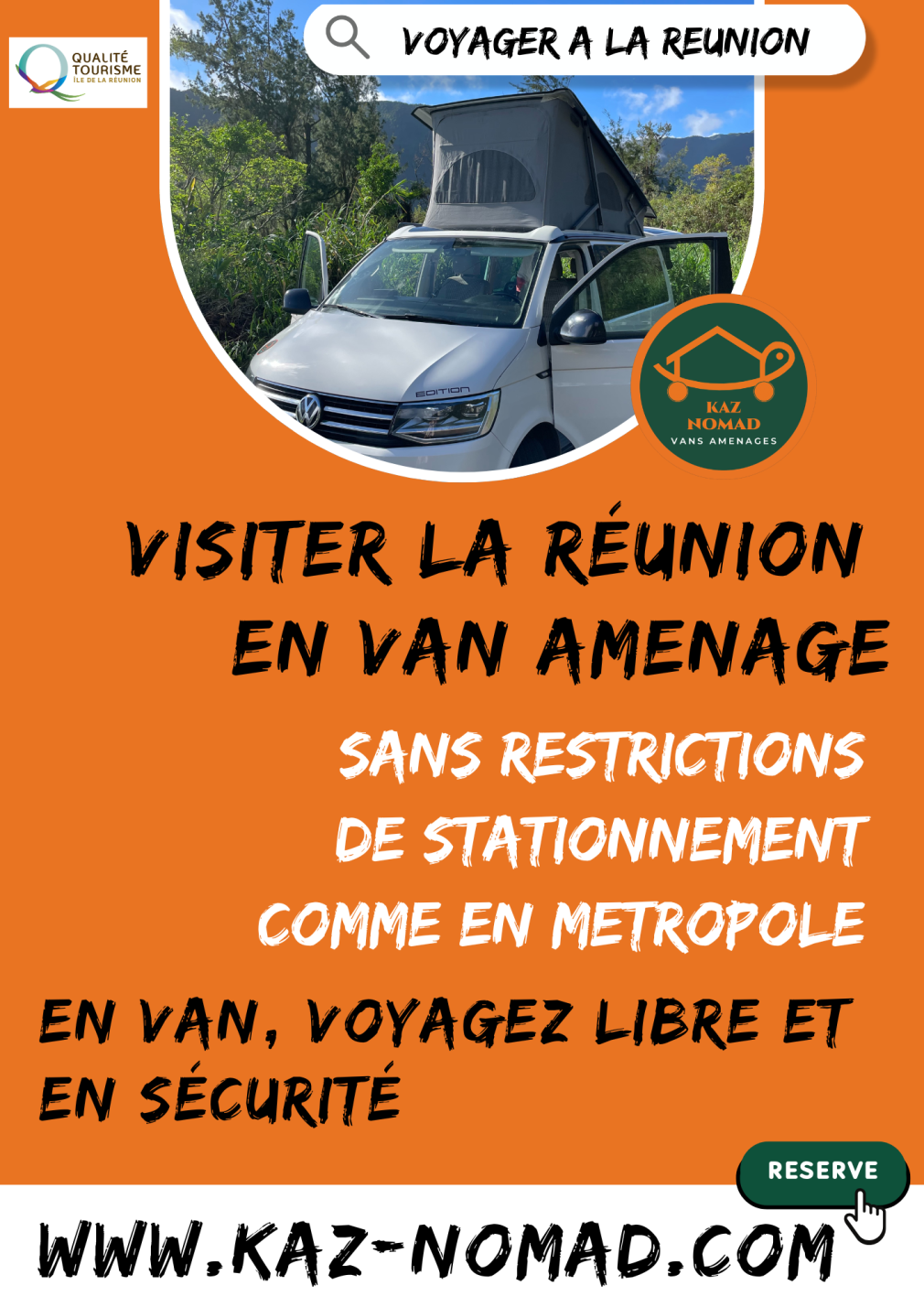 sécurité en van à La Réunion  sécurité en van à La Réunion